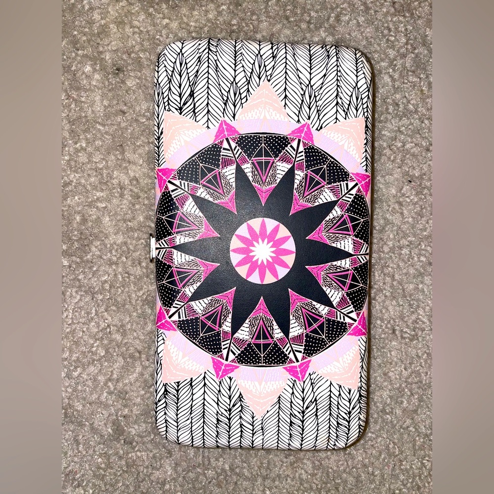 Boho Mandala Snap Closure Wallet